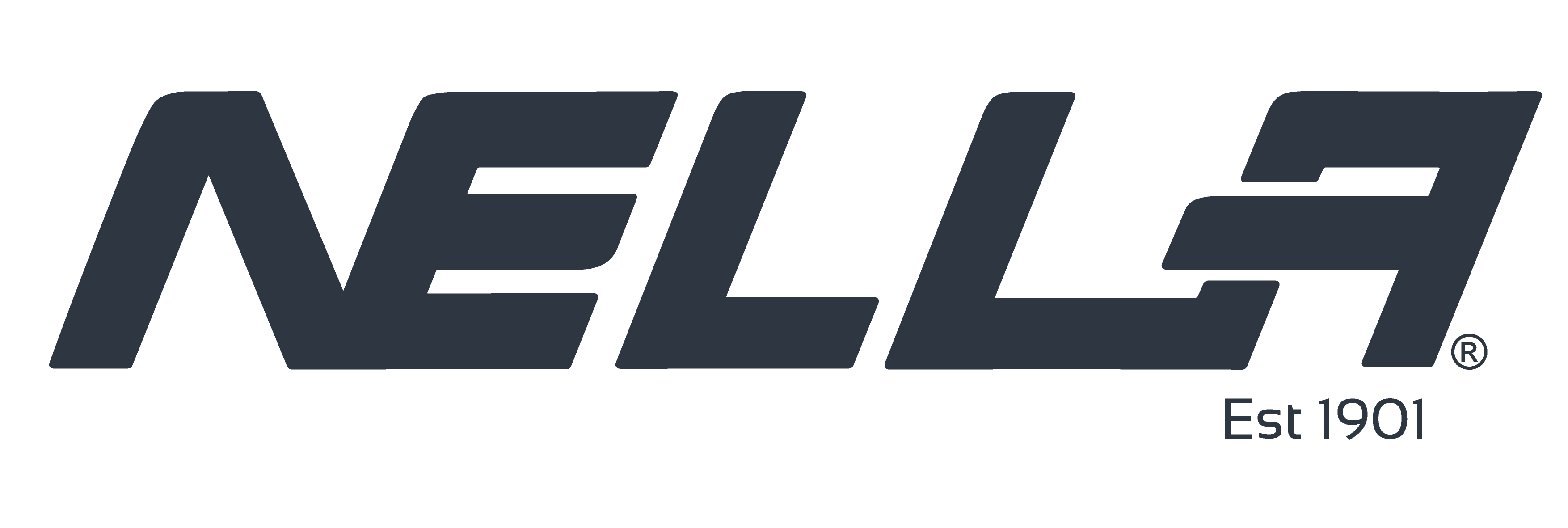 Nella logo in graphite grey